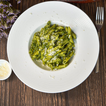 Penne Pesto at zucchini